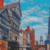 Eastgate Clock In Chester Diamond painting