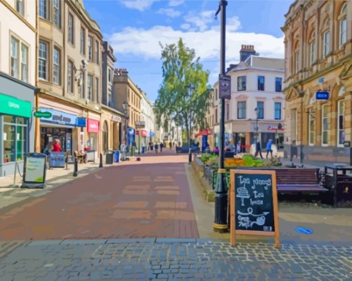 Falkirk Town Street Diamond Painting