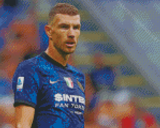 Football Player Edin Dzeko Diamond Painting