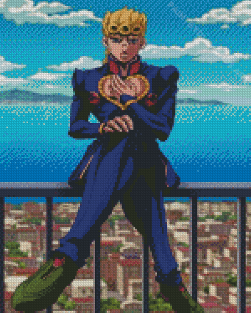 Jojos Bizarre Adventure Giorno Giovanna Diamond Painting