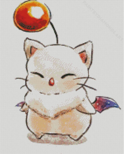 Moogle Final Fantasy Art Diamond Painting