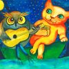 Owl And The Pussy Cat Diamond Painting