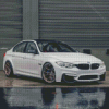 White BMW M3 F80 Car Diamond Painting