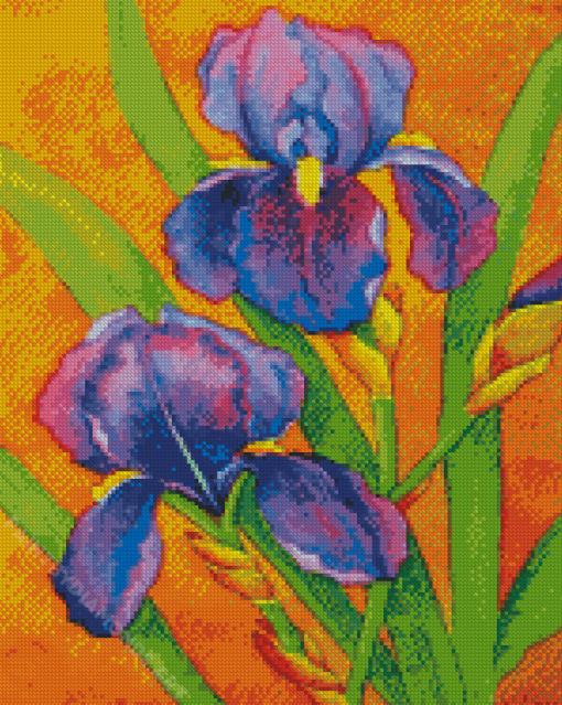 The Bearded Iris Plant Diamond Painting