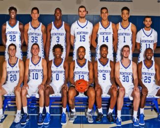The University Of Kentucky Basketball Team Diamond Painting