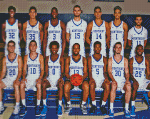 The University Of Kentucky Basketball Team Diamond Painting