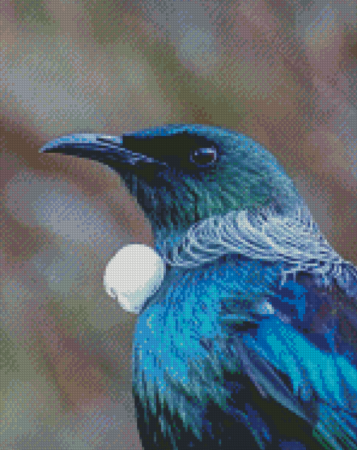Tui Bird Head Diamond Painting