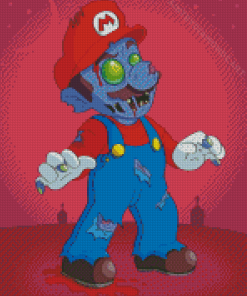 Zombie Mario Diamond Painting