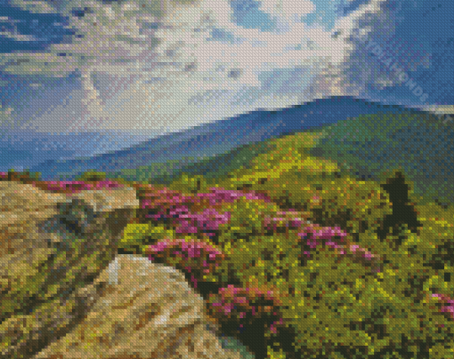 Appalachian Trail Mountains Diamond Painting