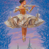 Ballerina And Violin Flight Of Inspiration Diamond Painting