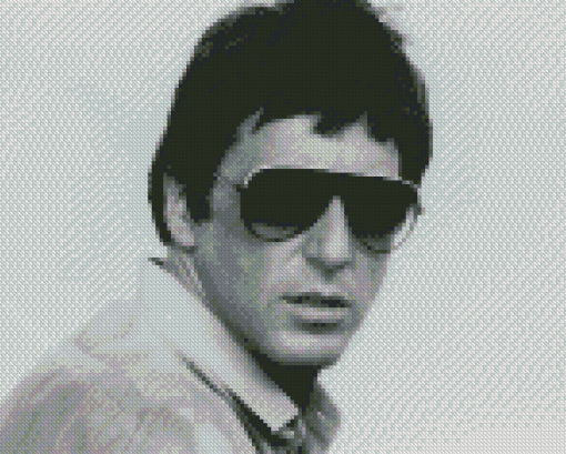 Black And White Tony Montana Diamond Painting