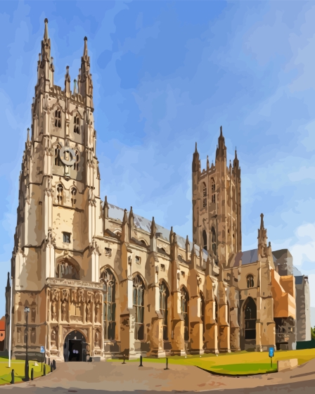 Canterbury Cathedral In England Diamond Painting