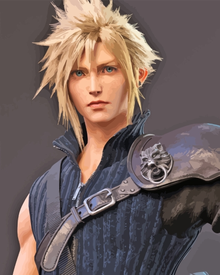 Cloud Strife FF Game Characters Diamond Painting