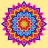 Colorful Mandala Flower Diamond Painting