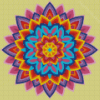 Colorful Mandala Flower Diamond Painting