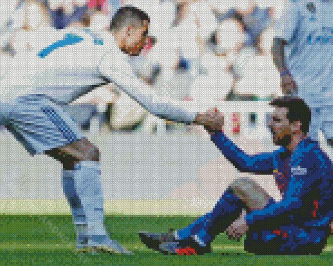 Cool Messi And Ronaldo Diamond Painting