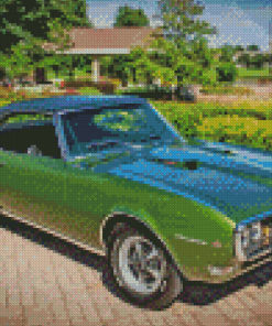 Green 1968 Firebird Diamodn Painting