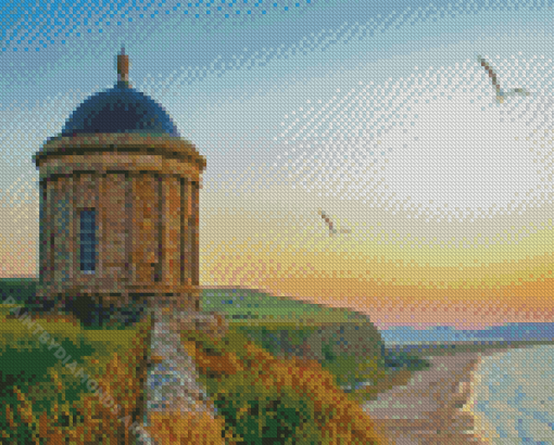 Mussenden Temple Sunset Diamond Painting