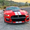 Red Mustang Shelby Gt500 Car Diamond Painting