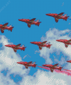 Royale Air Force Red Arrows Diamond Painting