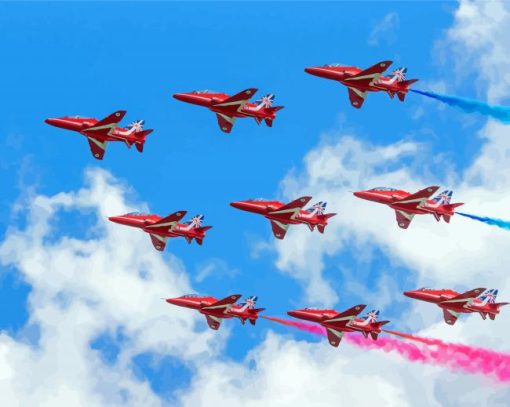 Royale Air Force Red Arrows Diamond Painting