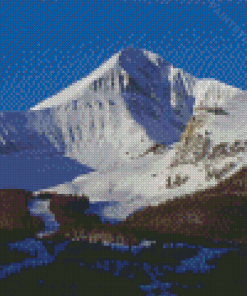 Snowy Mountain Big Sky Montana Diamond Painting