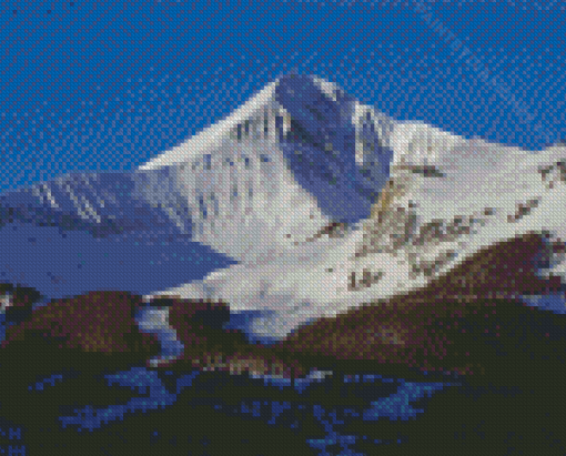 Snowy Mountain Big Sky Montana Diamond Painting