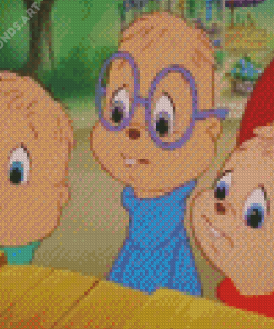 Alvin And The Chipmunks Cartoon Diamond Painting