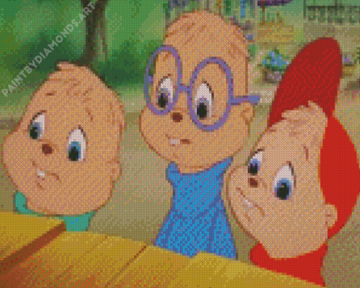 Alvin And The Chipmunks Cartoon Diamond Painting