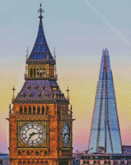 Big Ben And The Shard Diamond Painting