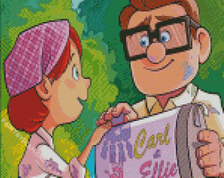 Carl And Ellie Cartoon Diamond Painting
