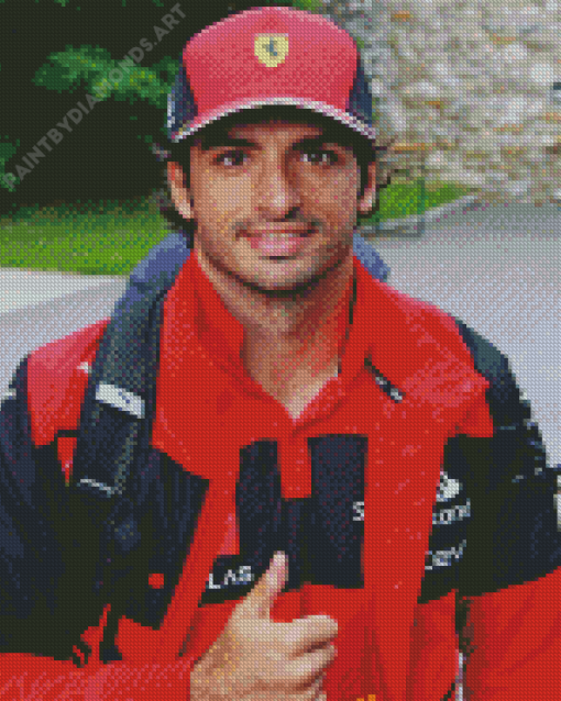 Carlos Sainz Jr Diamond Painting