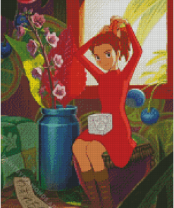 Disney Arrietty Ett Clock Character Diamond Painting