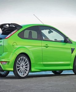 Green Ford Focus RS Car Diamond Painting