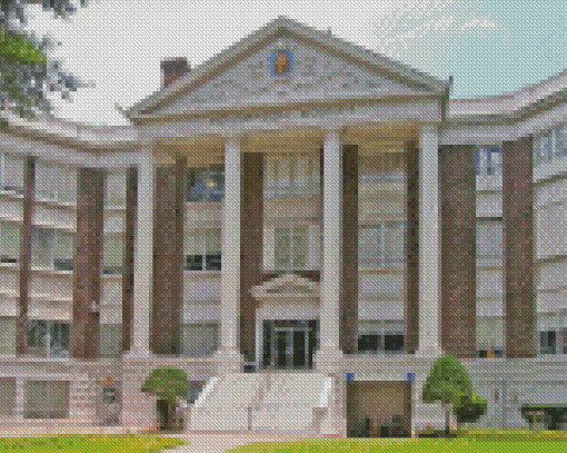 Henderson Texas County Courthouse Diamond painting