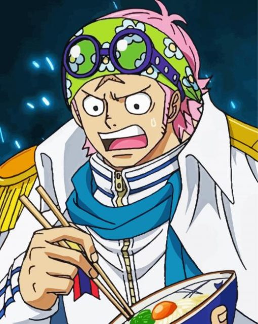 One Piece Koby Eating Ramen Diamond Painting