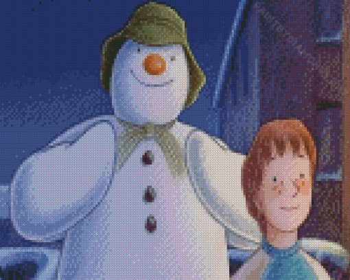 Aesthetic The Snowman And The Snowdog Diamond Painting