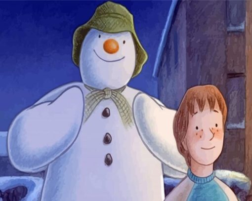 Aesthetic The Snowman And The Snowdog Diamond Painting