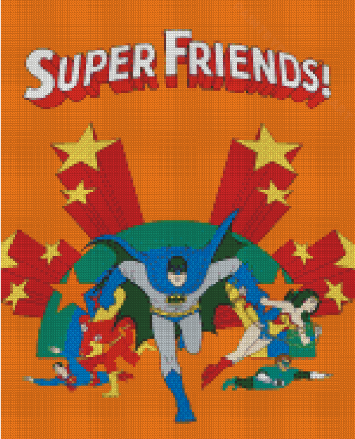 Super Friends Poster Diamond Painting