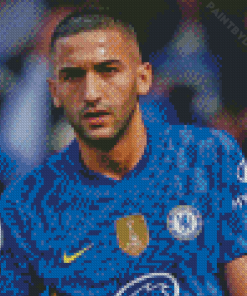 The Footballer Ziyech Chelsea diamond painting