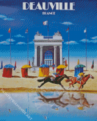 Deauville France Poster Diamond Painting