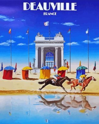 Deauville France Poster Diamond Painting