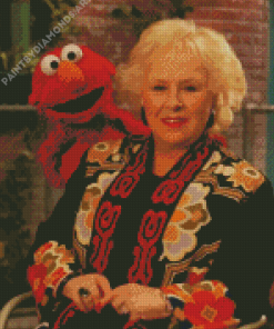 Doris Roberts With Muppets Character Diamond Painting