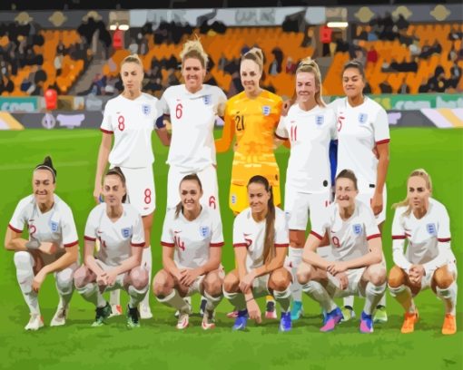 England Womens National Football Team Diamond Painting