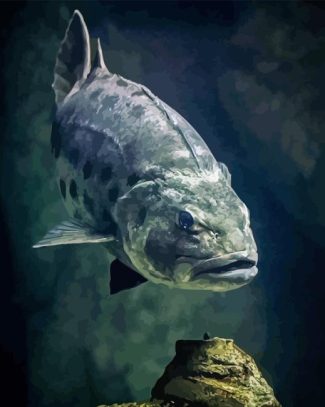 Giant Sea Bass Fish Diamond Painting