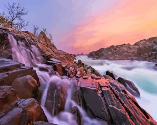 Great Falls In The USA Diamond Painting