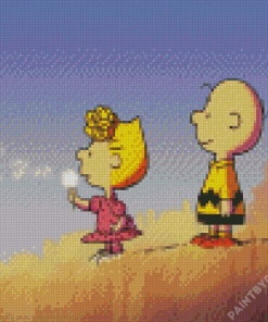 Sally And Charlie Brown Diamond Painting