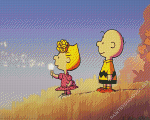 Sally And Charlie Brown Diamond Painting