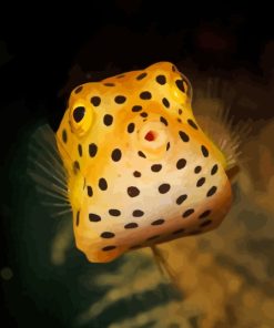 Yellow Puffer Fish Diamond Painting