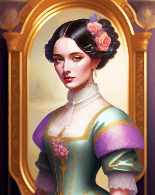 Beautiful Regency Lady Diamond Painting
